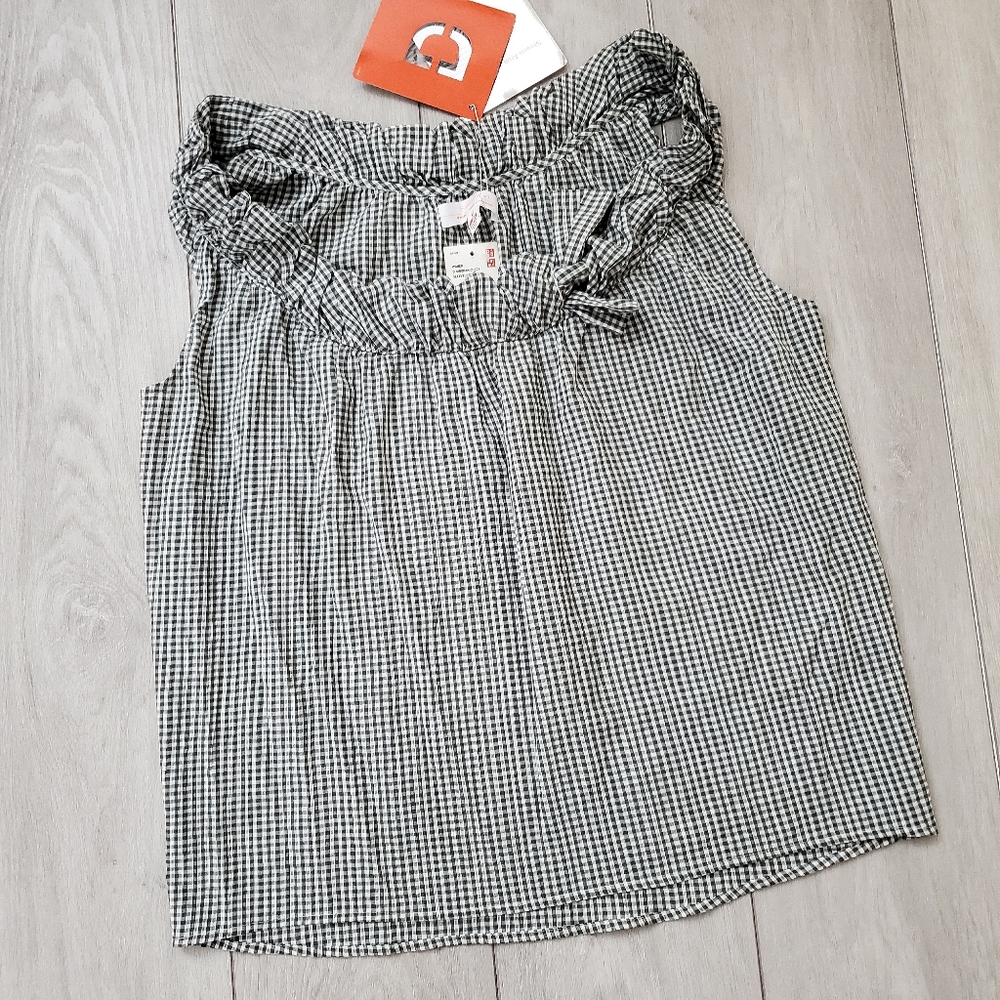 Steven Alan for Uniqlo Gingham Blouse